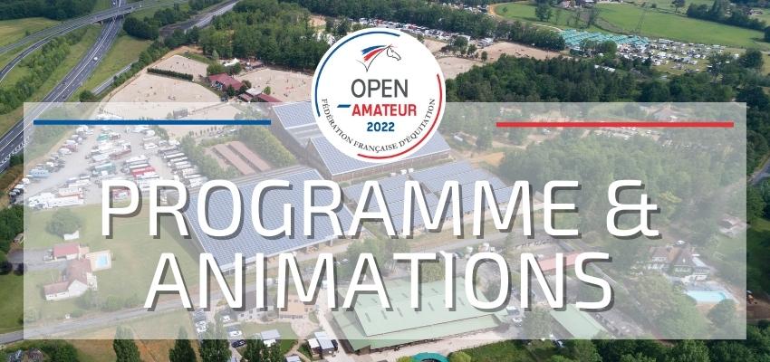 Open Amateur 2022 Programme et animations